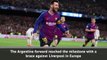 Messi scores 600th Barcelona goal in win over Liverpool
