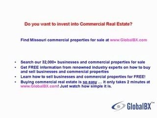 Missouri Commercial Real Estate For Sale