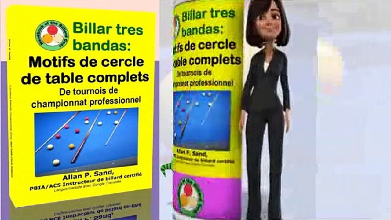Livre vidéo pour Billar tres bandas: Motifs de cercle de table complets (fr)