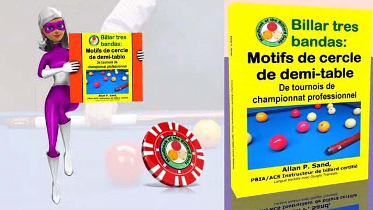 Livre vidéo pour Billar tres bandas: Motifs de cercle de demi-table (fr)