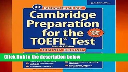 Cambridge Preparation for the TOEFL Test Book with Online Practice Tests