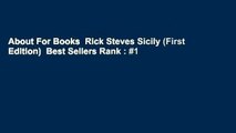 About For Books  Rick Steves Sicily (First Edition)  Best Sellers Rank : #1