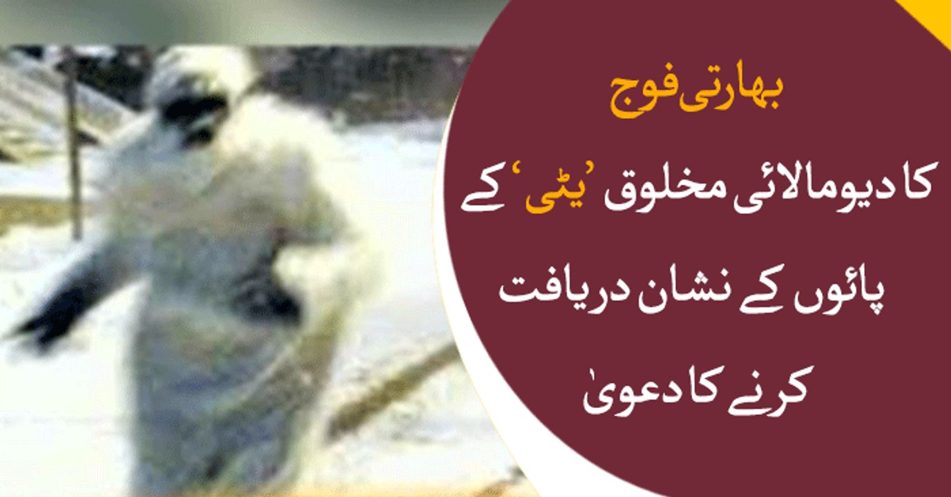 Indian army has claimed they have found "footprints" belonging to the Yeti