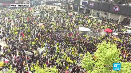 De nombreuses violences au cours des manifestations le 1er-Mai à Paris