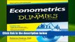 Full E-book  Econometrics For Dummies  For Kindle
