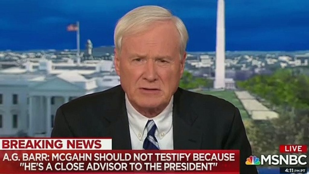 Chris Matthews Compares Executive Privilege To Virginity: 'Once You’ve Given It Up You Can’t Grab It Back'