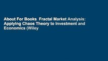 About For Books  Fractal Market Analysis: Applying Chaos Theory to Investment and Economics (Wiley
