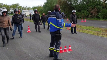 L'adjudant Sébastien Le Roy  de la brigade motorisée de la gendarmerie de La Rochelle