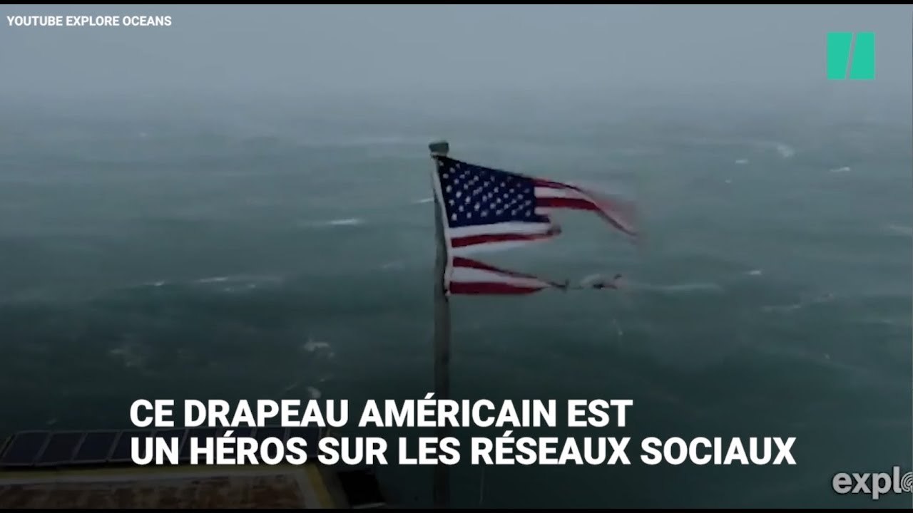 Ce drapeau lutte contre l’ouragan Florence et devient un héros sur les réseaux sociaux