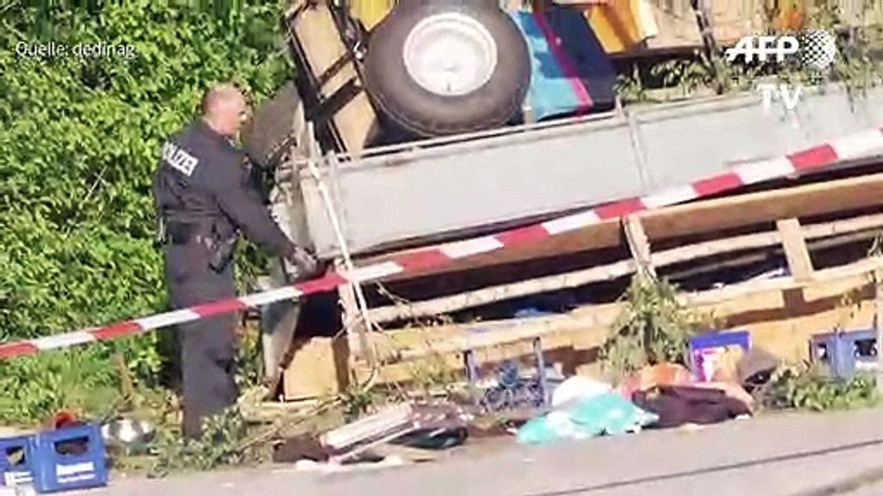 Viele Verletzte bei Maibaumtour in Bayern