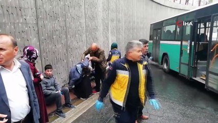 Özel Halk Otobüsü Alt Geçitte Kaza Yaptı: 8 Yaralı