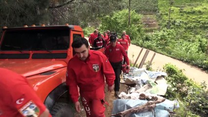 Rize'de kaybolan iki çocuğu bulan ekip