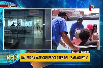 Callao: padres responsabilizan a empresa por yate que naufragó con escolares