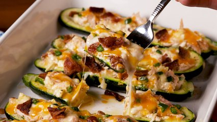 Turn Jalapeño Poppers Into Zucchini Boats