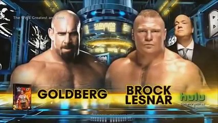 Goldberg beats Brock Lesnar - Survivor Series Match