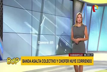 Carabayllo: asaltan minivan que hacía taxi colectivo y chofer huye