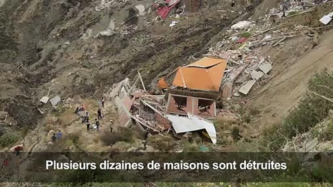 Bolivie: important glissement de terrain près de La Paz