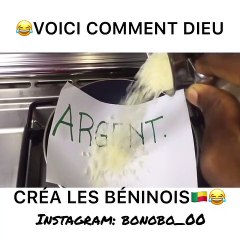 Voici comment Dieu créa les Béninois. Hilarant !
