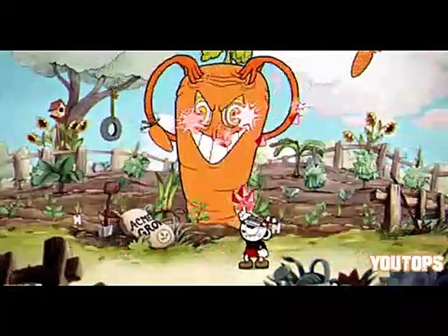 ⁣Cuphead Monstruos Mundo 1 y 2