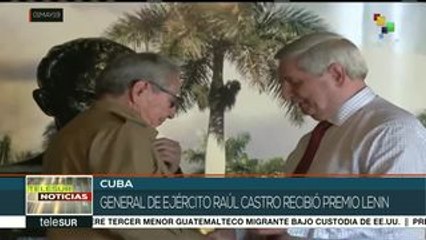 Cuba: Raúl Castro recibe el Premio Lenin