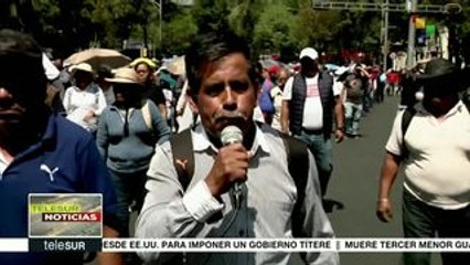Trabajadores mexicanos realizaron masiva marcha por el 1 de mayo