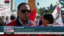 Trabajadores ecuatorianos rechazaron acuerdo con el FMI este 1 de mayo