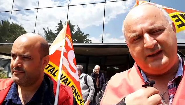 Mouvement intersyndical au centre hospitalier de valence dans la drôme