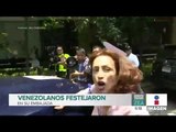 Venezolanos se reúnen en la embajada de México | Noticias con Francisco Zea