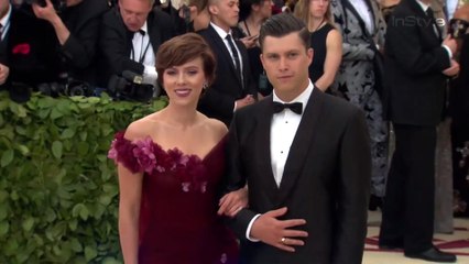 Right Now: Scarlett Johansson Colin Jost Met Gala 2018 Red Carpet