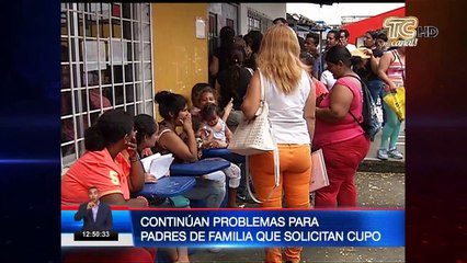 Estudiantes continúan sin cupo