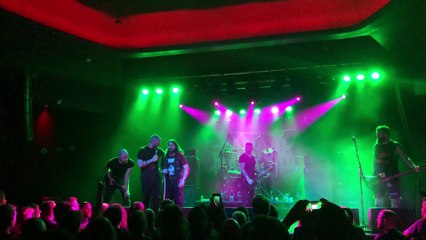 Blind Guy Stage Dives at Heavy Metal Concert