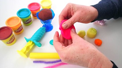 How To Make Your Own Ice Cream Sundae With Play Doh | Ice Cream Nearby Maker Cake  Crafty Kids