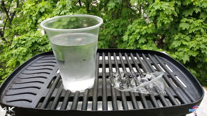 EXPERIMENT: GRILL VS EMPTY GLASS AND A GLASS OF WATER