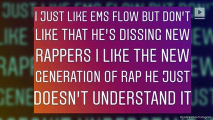 Justin Bieber Says Eminem Doesn't Understand New Rap Music