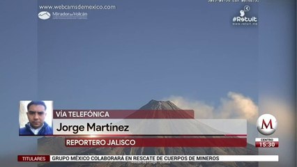 Incrementa actividad del Volcán de Colima
