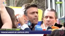 Leopoldo López habla desde la embajada española