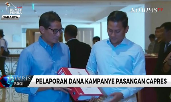 BPN Prabowo-Sandi Laporkan Dana Kampanye: Penerimaan Rp 213 M