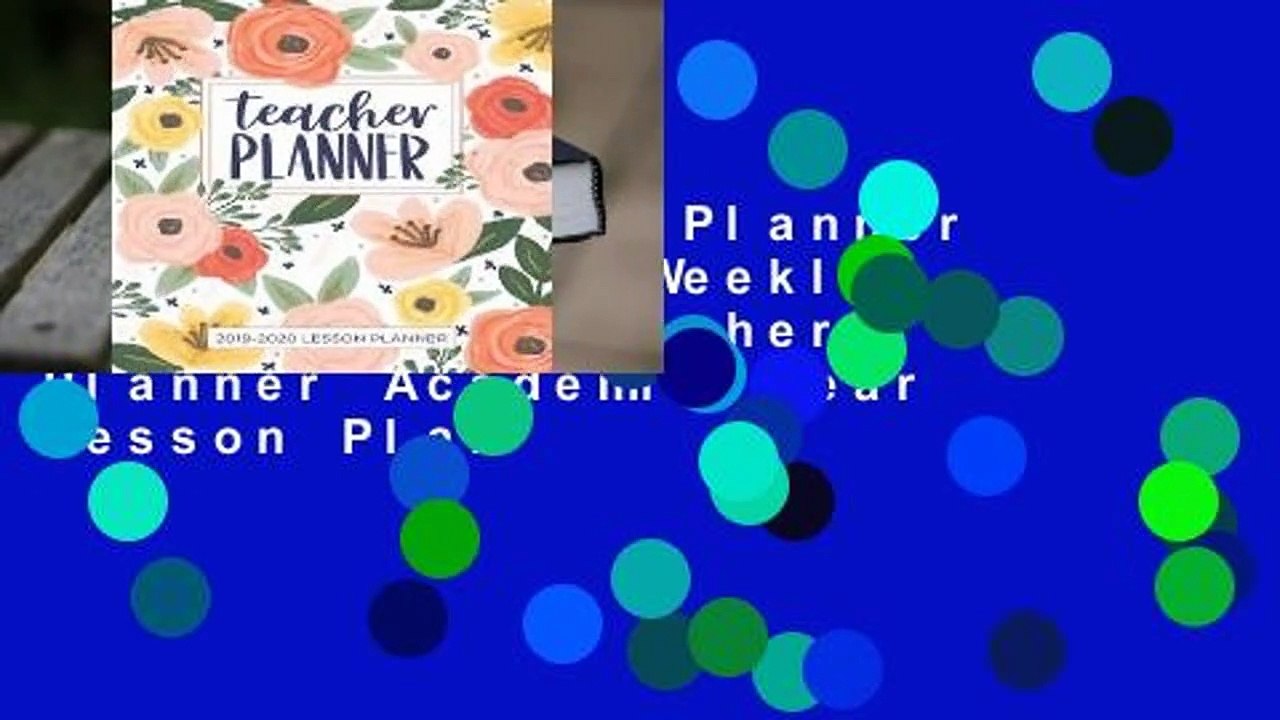 R.E.A.D Lesson Planner for Teachers: Weekly and Monthly Teacher Planner Academic Year Lesson Plan