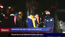 Göçük korkuttu! Mahsur kalan 9 kişi kurtarıldı