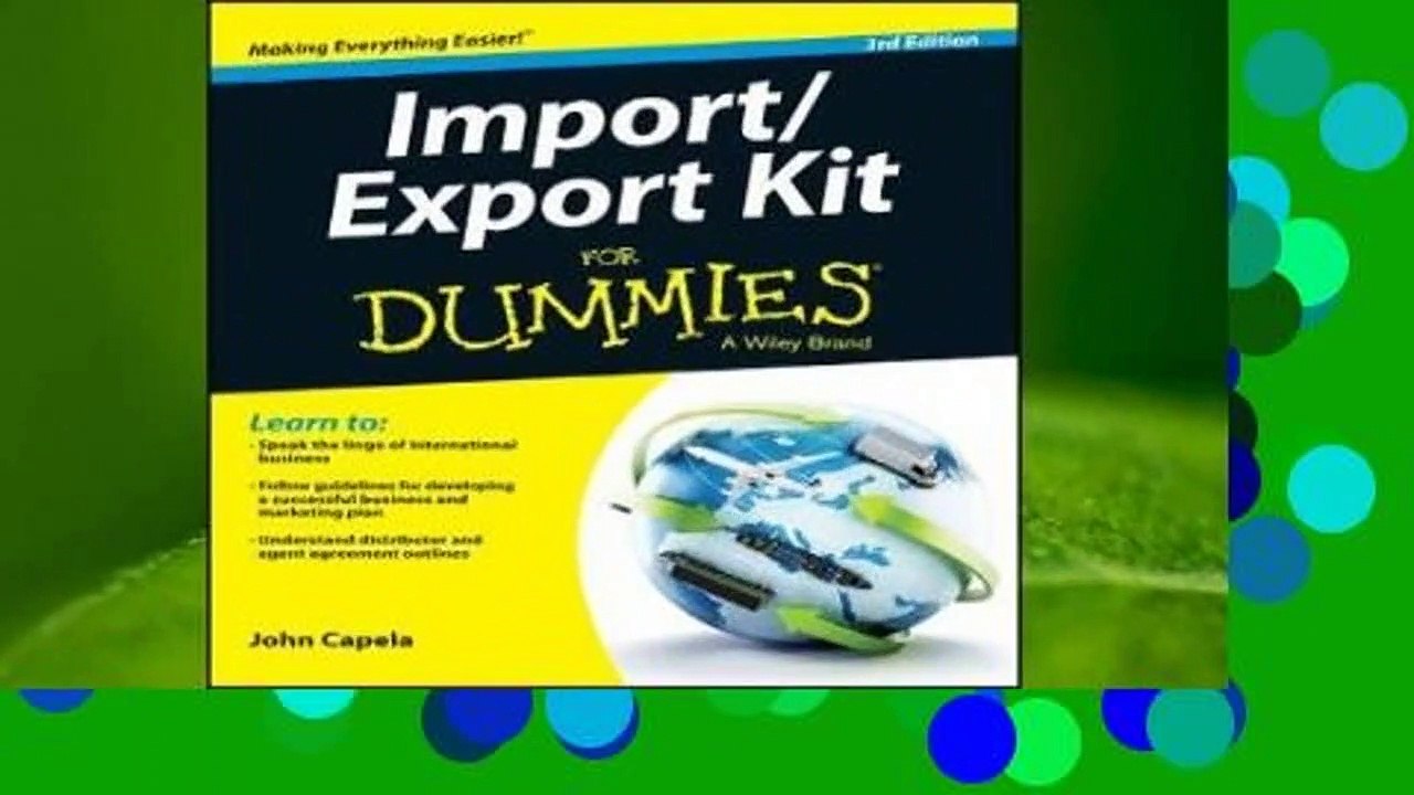 Import / Export Kit for Dummies  Best Sellers Rank : #4