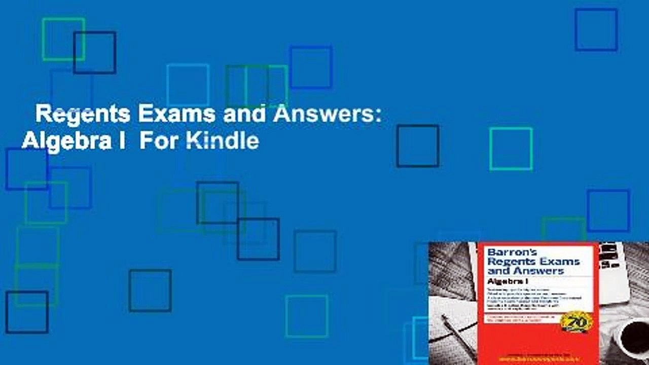 Regents Exams and Answers: Algebra I  For Kindle