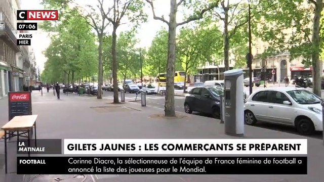 Gilets jaunes : Un commerçant des Champs-Elysées confie avoir peur à la veille d'une nouvelle mobilisation - Regardez