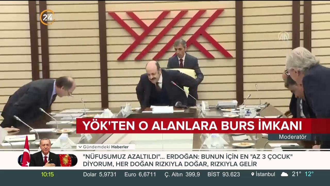YÖK'ten burs