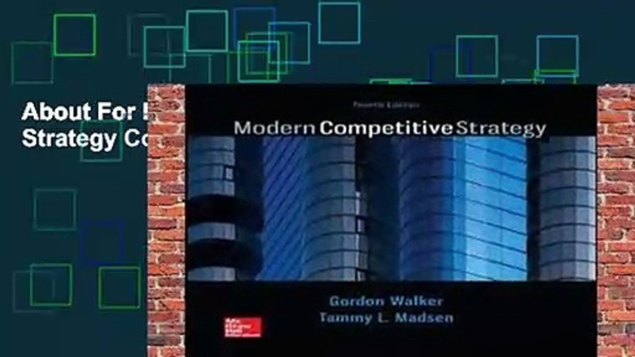 About For Books  Modern Competitive Strategy Complete