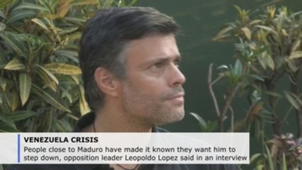 Maduro’s inner circle wants him to step down, says Leopoldo Lopez