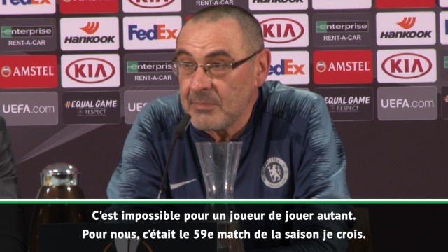 Demies - Sarri : Hazard ne peut pas jouer 70-75 matches dans une saison