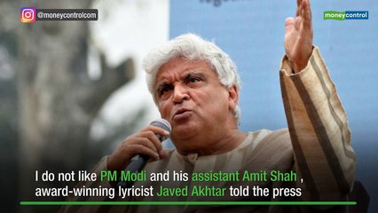 Download Video: Don't like either PM Modi or Amit Shah, says Javed Akhtar