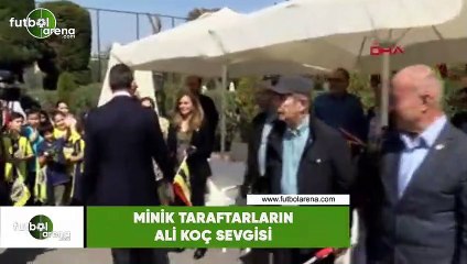 Minik taraftarların Ali Koç sevgisi