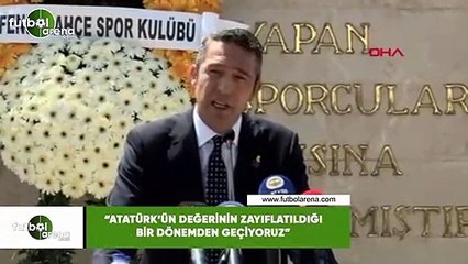 Ali Koç: "Atatürk'ün değerinin zayıflatıldığı bir dönemden geçiyoruz"