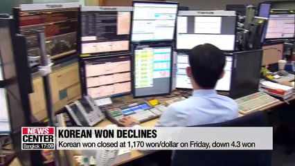 Korean won falls to 27-month low